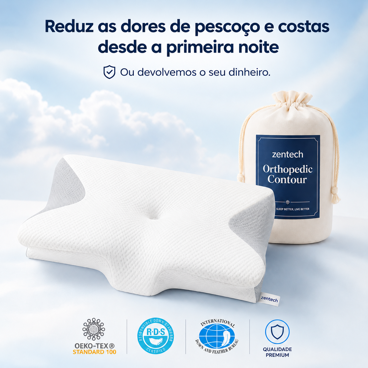Almofada Ortopédica Zentech™ Pro