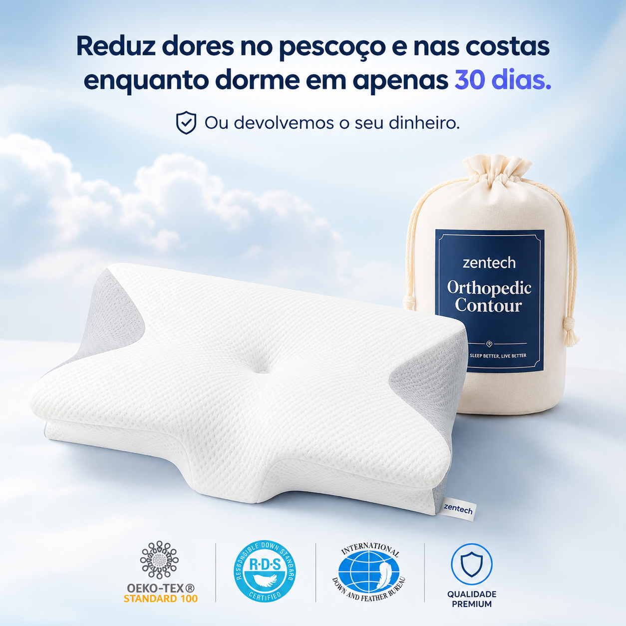 Almofada Ortopédica Zentech™ Pro